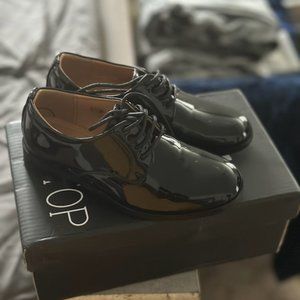 Boys Shiny Patent Leather Special Occasion Christening Shoes